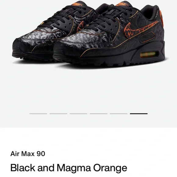 Nike Air Max 90 Volcanos “Black & Magma Orange” - Picture 2 of 9
